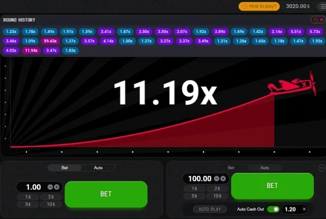 Aviator game screenshots